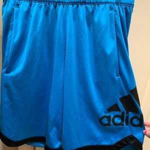Light blue Shorts with pockets, Adidas small. Like new. Cross site listed. Sold